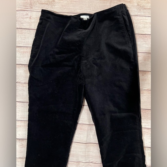 J. Jill black velour pants size 14 - Picture 1 of 7